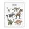 Stupell Industries Educational Meet The Dinosaurs Framed Giclee, design by Christine Simpson Art